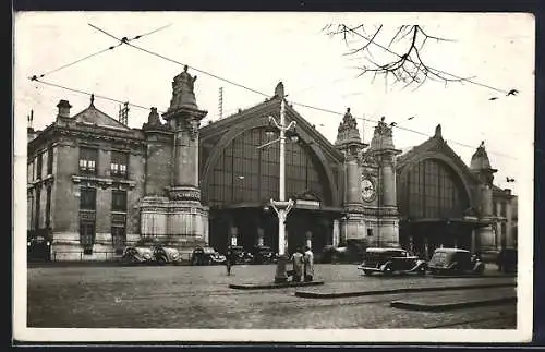 AK Tours, La Gare, Blick zum Bahnhofsgebäude