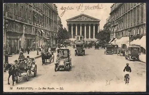 AK Paris, La Rue Royale