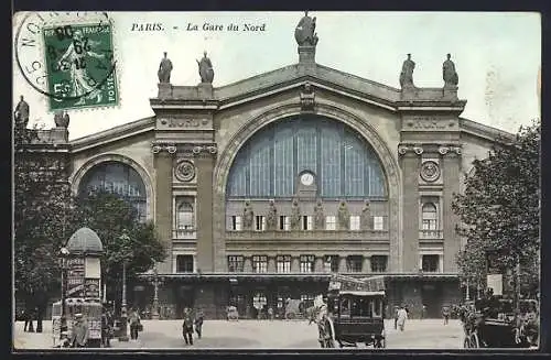 AK Paris, La Gare du Nord