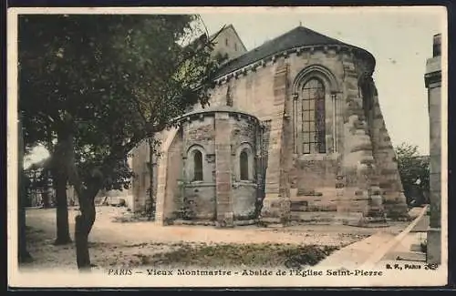 AK Paris, Vieux Montmartre, Abside de l`Église Saint-Pierre