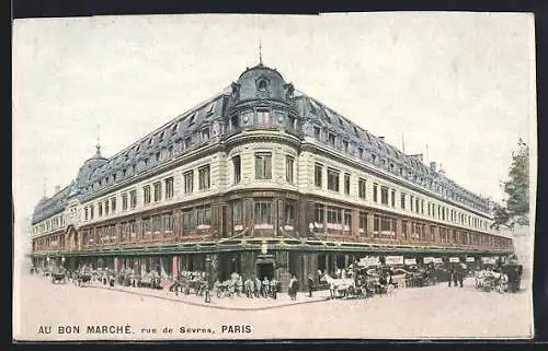 AK Paris, Au bon Marche, rue de Sevres