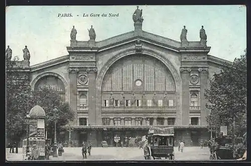 AK Paris, La Gare du Nord