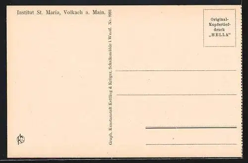 AK Volkach, Institut St. Maria, Im Friedrichs-Gängle