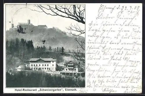 AK Eisenach, Hotel-Restaurant Schweizergarten