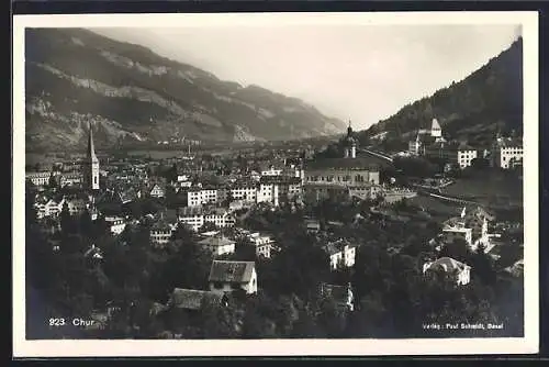 AK Chur, Gesamtansicht mit der Kirche