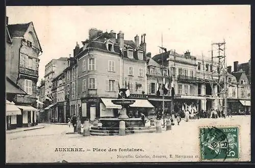 AK Auxerre, Place des Fontaines, Coiffeur