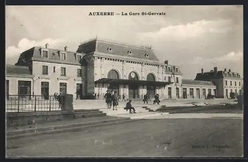 AK Auxerre, La Gare St-Gervais