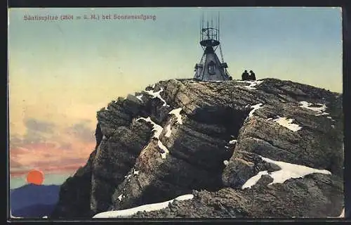 AK Säntis, Säntisspitze bei Sonnenaufgang