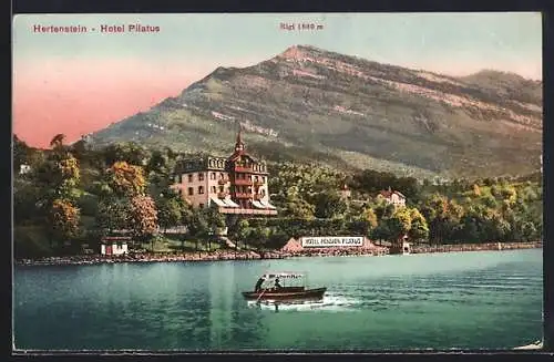 AK Hertenstein, Hotel Pilatus gegen den Rigl