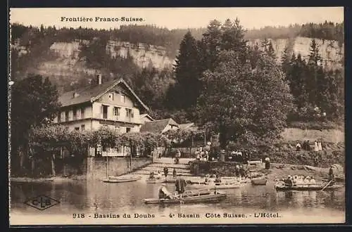 AK Bassin du Doubs, Bassin, Cote Suisse, l`Hotel