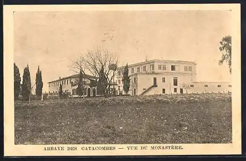 AK Roma, Abbaye des Catacombes, Vue du Monastère