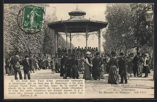 AK Auxerre, Le Kiosque de Musique