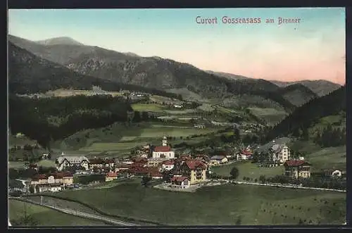 AK Gossensass am Brenner, Panoramablick auf den Ort