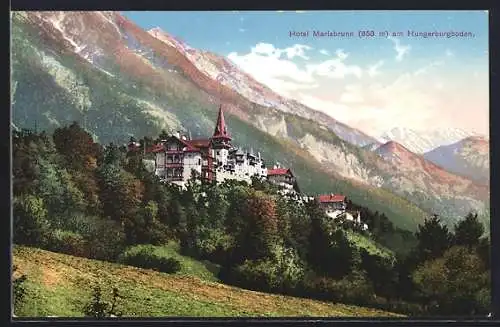 AK Innsbruck, Hotel Mariabrunn am Hungerburgboden