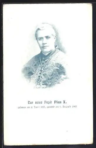 AK Papst Pius X. gewählt am 4. August 1903