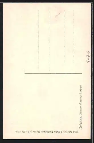 AK Salzburg, Denkmal der Kaiserin Elisabeth (Sissi) von Österreich