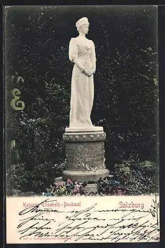 AK Salzburg, Kaiserin Elisabeth-Denkmal