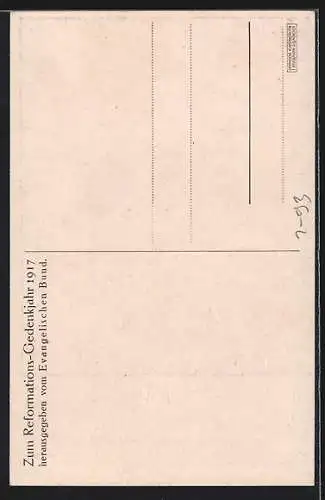 AK Portrait Martin Luther mit Mütze