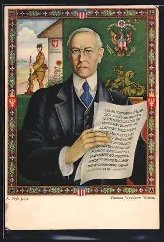 AK Thomas Woodrow Wilson, Präsident der USA