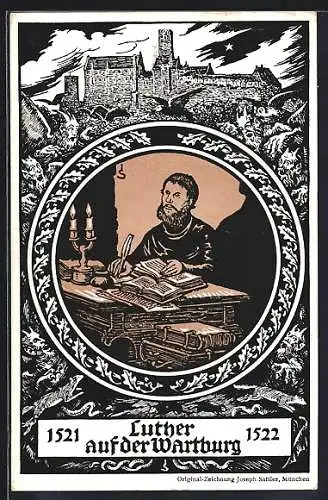 AK Luther auf der Wartburg, 1521-1522