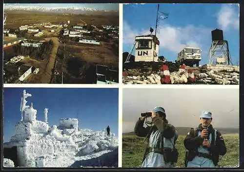 AK Undof /Ausbatt, Austrian Contingent, Lager der österreichischen UN-Soldaten