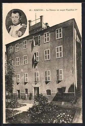 AK Ajaccio, La Maison où naquit Napoléon Ier, Portrait