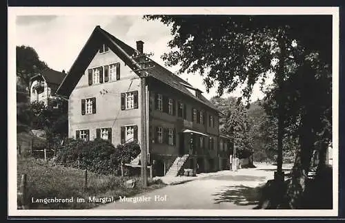 AK Langenbrand im Murgtal, Gasthaus Murgtaler Hof, Bes. Wilh. Wörner, Aussenansicht