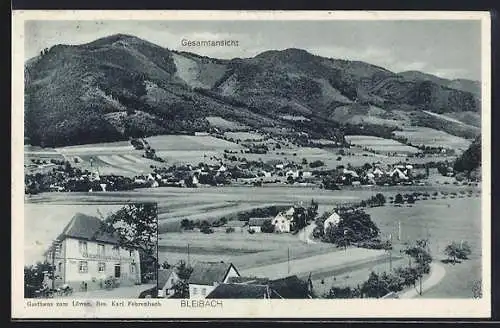 AK Bleibach, Gasthaus zum Löwen, Bes. Karl Fehrenbach