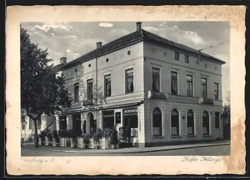 AK Oldenburg i. O., Café Klinge, Aussenansicht