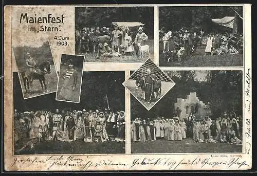 AK Weimar / Thüringen, Maienfest im Gasthaus Stern, 1903