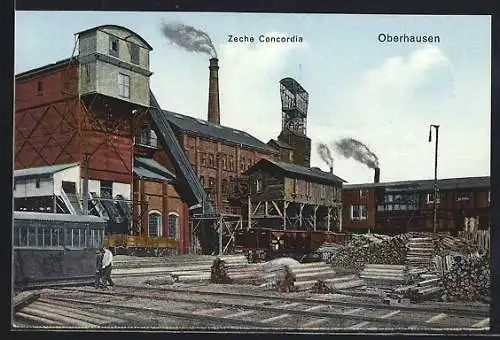 AK Oberhausen / Rheinland, Zeche Concordia