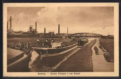 AK Bottrop, Zeche Prosper I. am Kanal