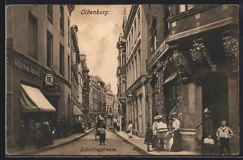 AK Oldenburg / O., Blick in die Schüttlingstrasse