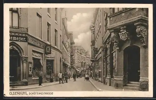 AK Oldenburg / O., Blick in die Schüttlingstrasse