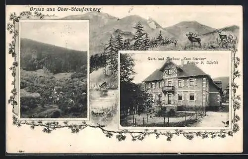 AK Ober-Staufenberg / Murgtal, Gasthaus zum Sternen, Bes. F. Ulbrich