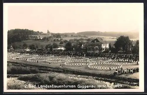 AK Gaggenau, 2. Bad. Landesfrauenturnen 1929