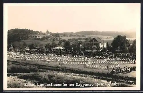 AK Gaggenau, 2. Bad. Landesfrauenturnen 1929