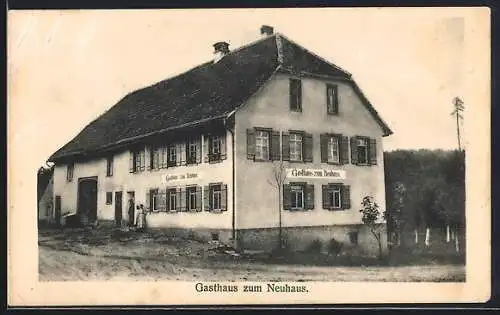 AK Staufenberg / Murgtal, Gasthaus zum Neuhaus, Aussenansicht