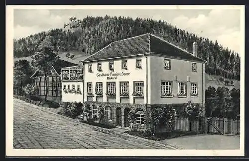 AK Lautenbach i. Murgtal, Gasthaus zur Sonne, Bes. F. Göring