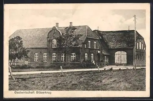 AK Karlum /Leck, Das Gasthaus Gläserkrug