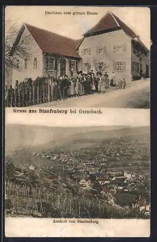 AK Staufenberg / Murgtal, Gasthaus zum grünen Baum, Gesamtansicht