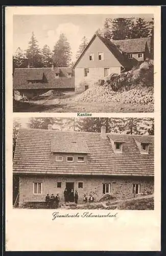 AK Schwarzenbach, Granitwerke, Kantine und Arbeiter