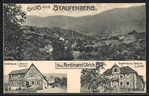 AK Staufenberg / Murgtal, Gasthaus zum Stern, Bes. Ferdinand Ulrich, Totalansicht