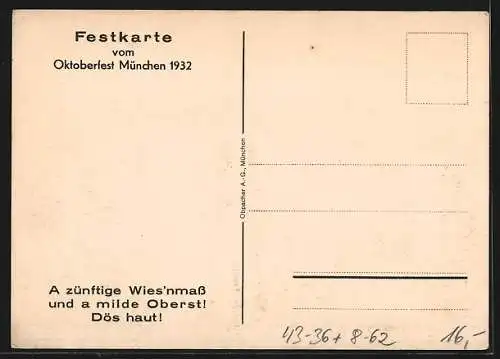 AK München, Oktoberfest 1932