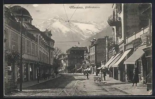 AK Merano, Blick in die Göthestrasse