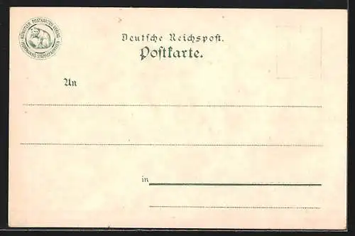 Lithographie Dresden, Partie am Zwingerteich