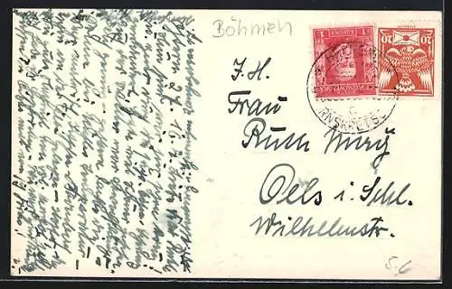 AK Dittersbach / Jetrichovice, Panoramaansicht
