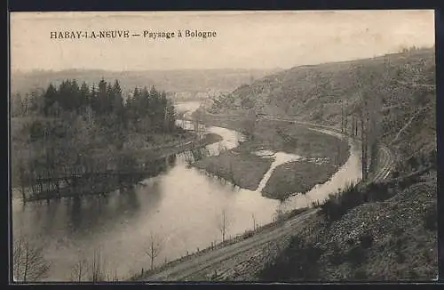 AK Habay-la-Neuve, Paysage à Bologne