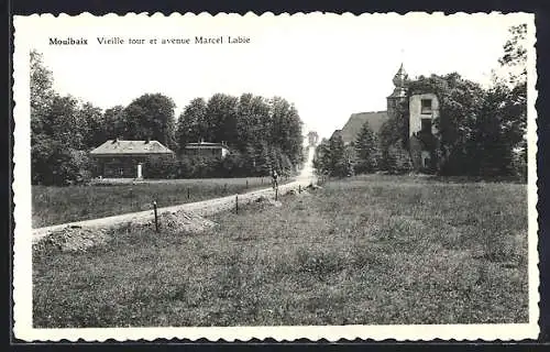 AK Moulbaix, Vieille tour et avenue Marcel Labie