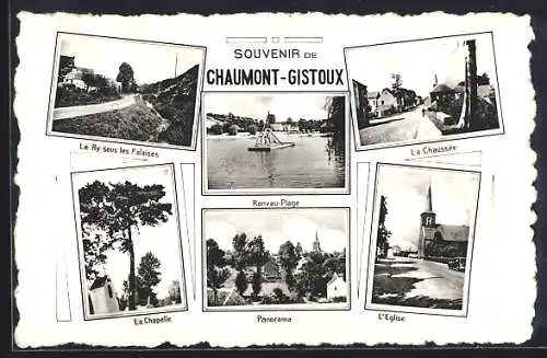 AK Chaumont-Gistoux, Le Ry sous les Falaises, La Chaussée, Panorama